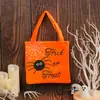 Bolsa de Tela Calabaza de Halloween para Dulces, Bolsa de Regalo de Galletas para Centro Comercial y Jardín de Infancia, Bolsa Decorativa de Halloween para Dulces