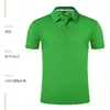 Algodão de Seda de Gelo Roupa de Trabalho Manga Curta Gola Lapela Camiseta Verão Grupo Empresarial Construção de Equipe Cultura Camisa Polo Roupa de Trabalho Impressão de Logotipo Formulação