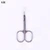 Tijeras para Cutícula de Uñas Estilo Ruso con Doble Filo, Filo Afilado para Recortar Cutículas, Eliminar Padrastros, Dar Forma a las Cejas y Manicura, Juego Duradero, Producto Popular Transfronterizo