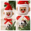 Colgante de Palo Giratorio con Giro Nuevo Transfronterizo de Papá Noel Decoración de Atmósfera Navideña Dibujo Animado Colgante de Viejo con Campana
