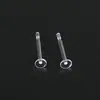 Acessórios de brinco DIY da moda resina transparente invisível acupuntura auricular furo da orelha não é fácil de alergia fábrica de brincos atacado