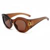 Gafas de sol de personalidad de moda europea y americana nuevas gafas de sol de tendencia pasarela doble BB gafas de sol calle forma cóncava transfronterizas