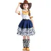 S-XXL Disfraz Cosplay de Halloween Toy Story Jessie Dibujo Animado Vaquero del Oeste Disfraz de Escenario