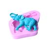 Molde para hornear fondant de pastel de elefante DIY molde de silicona líquida D103