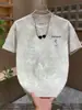 Camiseta Casual Versátil Nueva de Alta Calidad con Mangas Cortas, Estampado Creativo, Cuello Redondo Moderno, Corte Holgado a la Moda de Media Manga