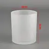 Taza de Vela de Aromaterapia de Fábrica Contenedor de Vela de Vidrio de Color Adornos Decorativos Románticos para Interiores Taza de Portavelas Casera para Bricolaje