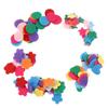 Tecido de Feltro Artesanal DIY Joias Roupas Bolsa Diária Disco Estrela de Cinco Pontas Flor Colorida Acessórios Decorativos Material