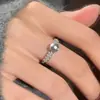 Anel de Trigo e Pérola Estilo Coreano Simples para Mulheres, Design Exclusivo de Nicho de Alto Padrão, Elegante na Moda, Anel Versátil de Luxo Leve