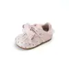 Zapatillas Alemanas de Lunares para Niñas, Cierre de Cordones con Lazo y Campana, Suela Suave, Velcro, Estilo Casual de Princesa, Zapatos para Niños