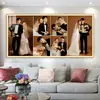 Enquadramento de foto de casamento montado na parede moldura de foto borda estreita personalizado estúdio cabeceira foto de casamento retrato de família crianças 3648