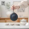 Miyan Roca Volcánica Barro Set de Té Portátil para Viaje Una Tetera Cuatro Tazas Traje de Set de Té Kung Fu Japonés Cerámica Taza Expreso