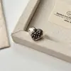 Anillo de Corazón Cruzado de Diseño de Nicho para Mujer, Estilo Vintage de Lujo Ligero, Estilo Punk Versátil, Anillo Abierto Ajustable de Gama Alta para el Dedo Índice