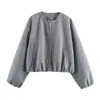 Comercio Exterior Otoño 2025 Nuevo Estilo Europeo y Americano Moda Femenina Casual Holgada Manga Larga Chaqueta Versátil 3046264