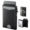 Bestseller de Amazon Cartera para Hombre Caja Metálica Plegable para Tarjetas Antimanética Antirrobo Caja de Aluminio Cepillado Personalización de Cartera para Hombre
