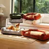 Sofá para mascotas más vendido de Amazon, cama para perros desmontable para perros medianos y grandes, nido cálido y cómodo para mascotas, cojín grueso para mascotas