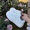 Zapatillas Blancas de Suela Gruesa para Mujer, Nuevos Modelos Primavera/Verano 2025, Zapatos Deportivos Casuales de Moda Versátiles Más Vendidos