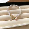 Pulseira de Pérola Gota de Óleo de Pitaya Banhada a Ouro Real Pulseira Simples Fashion Fofa de Desenho Animado Joias de Nicho de Alta Qualidade