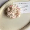 Accesorios de Flores Estilo Fresco de Verano Organza Borde Quemado Rosa 8cm Tocado Ramillete Ropa Flor DIY Accesorios
