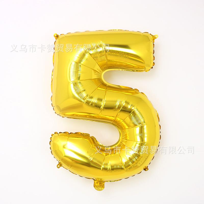 32寸胖版金色数字5