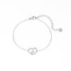Pulsera de circón con forma de pan de agua alcalina, collar de amor, personalidad femenina, moda diaria, diseño minimalista, suéter, cadena de clavícula, tendencia