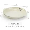 Plato de melamina estilo japonés plato para el hogar plato hondo plato binaural de abulón 6 pulgadas 7 pulgadas 8 pulgadas 9 pulgadas plato de imitación de porcelana