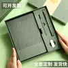 Conjunto de caixa de presente com caderno A5 de couro macio personalizado, bloco de notas executivo, copo térmico, agenda escolar, logotipo da empresa