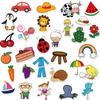 50 peças adesivos de grafite para treinamento de bebês e aprendizado infantil material adesivo para cadernos diy e agendas adesivos à prova d'água