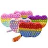 Nuevo bolso bandolera grande de silicona con forma de corazón, mataratas, pionero, niños, puntos de cambio, bolsa de almacenamiento de silicona