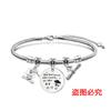 Pulsera de acero inoxidable con diseño de hueso de serpiente transfronterizo europeo y americano, regalo para la temporada de graduación, regalo festivo conmemorativo, pulsera con letras de acero de titanio