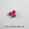 Contas Redondas Lacadas em Acrílico Coloridas como Macaron, Contas Soltas, Corrente de Celular DIY Feita à Mão, Pulseira, Materiais e Acessórios para Joias