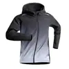 Jaqueta Esportiva para Corrida Masculina Roupa de Treino Fitness para Corrida Matinal Primavera e Outono Fina Macacão Ciclismo Outdoor Manga Longa Roupa Masculina