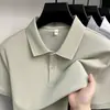 Fábrica Comércio Exterior Masculina Transfronteiriça Algodão Mercerizado Contas Sexagonais Camisa POLO Toque de Algodão Meia-idade e Jovens Para o Trabalho Manga Curta Série Multicolor