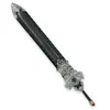 Juego Periférico de Arma Fría Antigua Verde Cilindro Espada 15cm Modelo de Metal Juguete Espada con Funda Sin Afilar