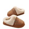 Pantuflas de Algodón para Hombres y Mujeres en Otoño e Invierno para Interiores del Hogar Cálidas de Lana con Suela Gruesa Antideslizantes para Parejas Pantuflas Engrosadas de Invierno