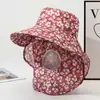 Chapéu Cachecol de Verão Feminino com Aba Larga, Estilo Popular para Trabalhar nos Campos, Chapéu de Proteção Solar, Chapéu de Sol para Praia ao Ar Livre, Chapéu para Colheita de Chá