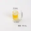 Mini Caneca de Cerveja Realista 3D Miniatura Copo Miniatura Comida Brinquedo Cola de Creme Artesanal DIY Acessórios de Piranha