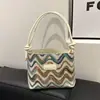 Bolsa Feminina Grande Capacidade 2024 Moda Listrada Bolsa Transversal para o Dia a Dia Bolsa de Ombro Moda Feminina
