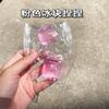 Gelo Transparente Cubo amassar música garra de gato transparente claro descompressão descompressão Cera Gelatina pode amassar pequena goma de gelatina sal marinho