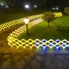 Luces Solares para Valla Exteriores Impermeables Luces Solares para Valla Parque Festival Césped Atmósfera Navideña Luces Decorativas