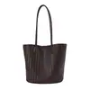 Bolso de mano con patrón tejido para mujer 2026 nuevo de moda verano retro para ir al trabajo bolso de hombro único bolso cubo de gran capacidad bolso tote