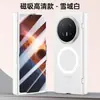 Nueva Funda Magnética Aplicable para Teléfono Honor Magic V6 v6 Metal Lente Mate Anti-caídas Protectora Protector de Pantalla