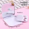 E004A Espejo pequeño plegable estilo coreano con peine +20 peine de maquillaje portátil portátil tienda departamental venta al por mayor fábrica