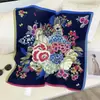 Lenço Quadrado Estampado Retrô Estilo Novo Primavera e Outono, Lenço Versátil e Fashion, Gravata, Lenço, Cachecol, Lenço Multifuncional de Seda para Mulheres