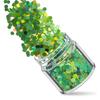 Kit de Unhas Verdes Transfronteiriço 12 Cores Misturadas Lantejoulas para Nail Art Laser Pó Escarlate Joias para Nail Art Broca Adesivo para Unha