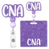 Accesorios Día de la Enfermera Carrete Insignia Fácil Morado Tirador Fácil Insignia de Identificación Hebilla de Tirar Acrílico Doctor Retráctil Regalo