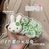 Presilha de cabelo grande Miffy com estampa floral de outono, novo acessório fofo para cabelo de menina para outono e inverno, adequado para franjas e penteados presos
