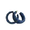 Pendientes de Moda Estilo Hong Kong Retro Azul Denim Estilo Coreano para Mujer 2025 Nuevos Elegantes Literarios de Gama Alta Casuales de Lujo Accesible