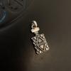 S925 Sterling Silver Único Retro Zircon Frasco de Perfume Pingente Colar Feminino Pingente Apenas Design de Nicho Jóias de Prata