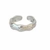 Anillo Geométrico de Viento Frío INS Abierto Ajustable Irregular Moda Dedo Índice Nudillo Anillo de Meñique Cola con Forma de 8