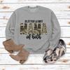 Amazon deseo moda otoño e invierno ropa de mujer Suéter de manga larga con estampado de letras Glitter Dirt mama